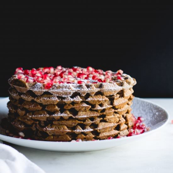 Cocoa + Cardamom Waffles