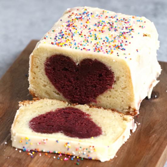 Heart Surprise Cake