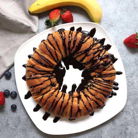 Nutella Banana Crescent Ring