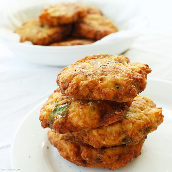 Baked Cauliflower Fritters