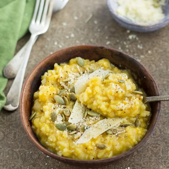 Roasted Pumpkin and Saffron Risotto