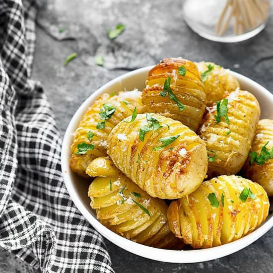 Mini Hasselback Potatoes