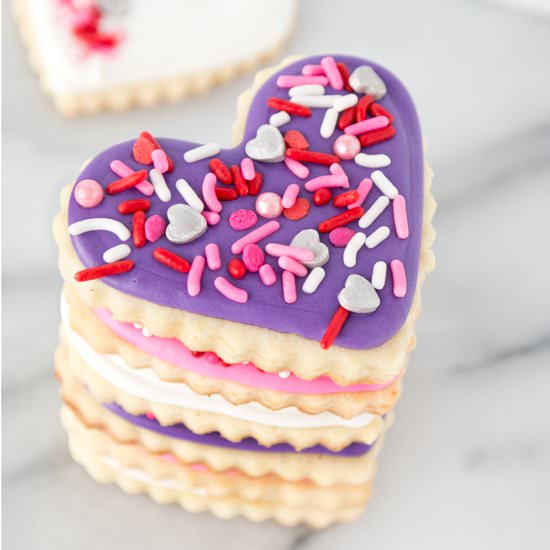 Vanilla Bean Valentine Sugar Cookie