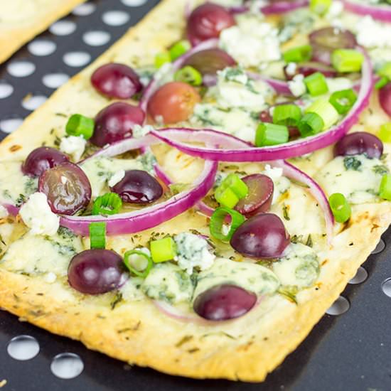Blue Cheese + Red Grape Flatbreads