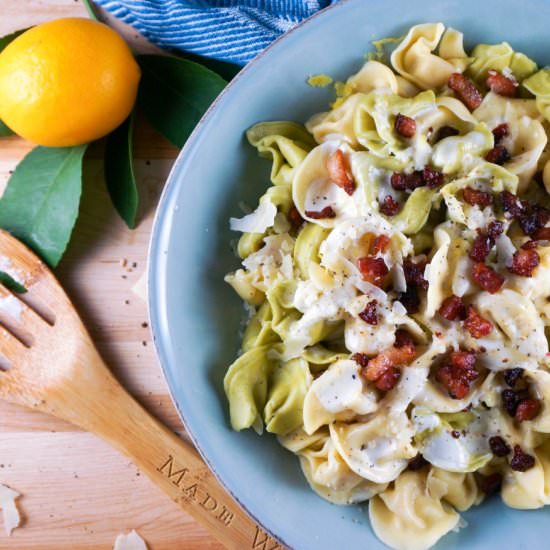 Tortellini with Lemon Sauce