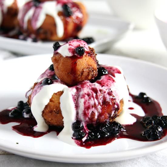 Romanian Cheese Doughnuts/ Papanasi