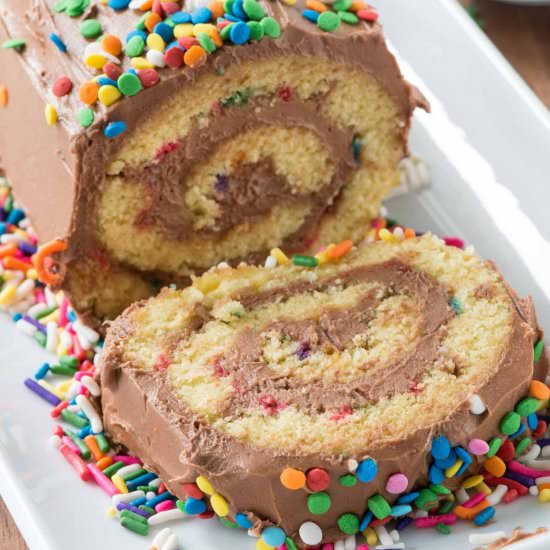 Birthday Cake Roll