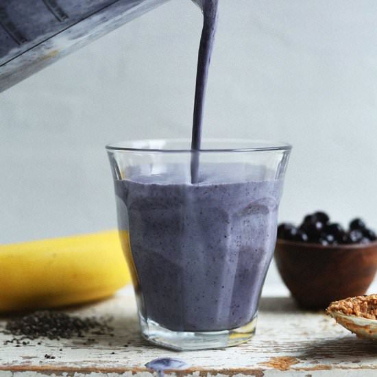 Blueberry Almond Butter Smoothie