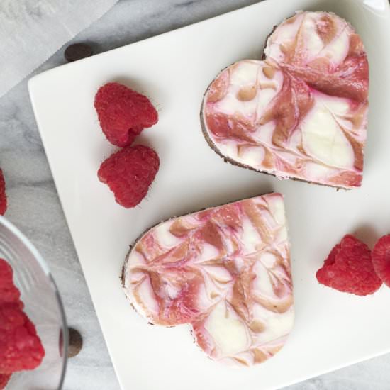 Raspberry Swirl Cheesecake Brownies