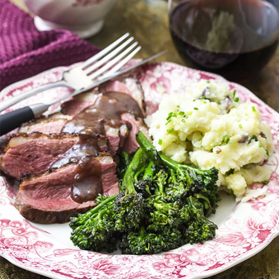 Duck Breast with Port Cherry Sauce