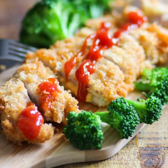 Deep-fried Pork Cutlet with Cheese