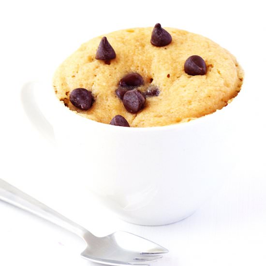 Vanilla Chocolate Chip Mug Cake