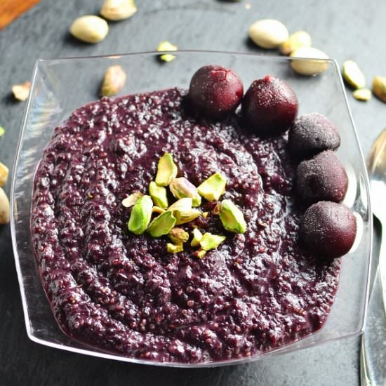 Cherry Quinoa Rice Pudding