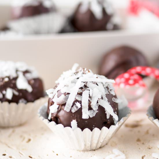 Chocolate Coconut Almond Truffles