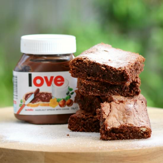 3 Ingredient Nutella Brownies
