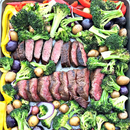 Sheet Pan Steak and Veggies