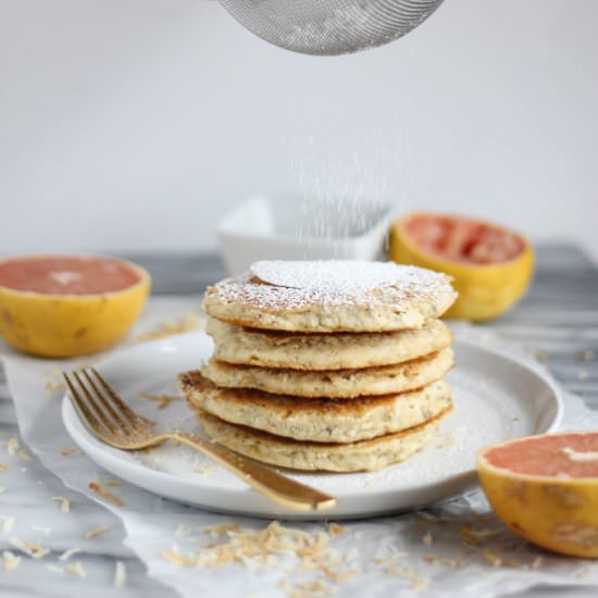 Grapefruit & Coconut Pancakes
