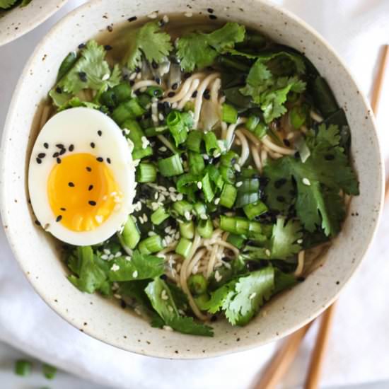 Ginger & Greens Miso Ramen