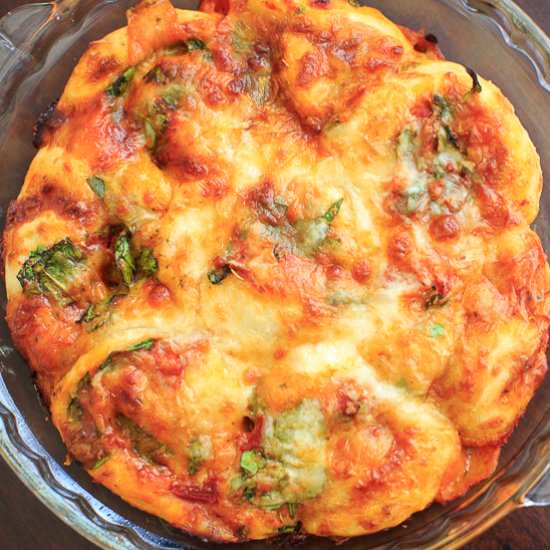Spinach Mozzarella Pizza Rolls