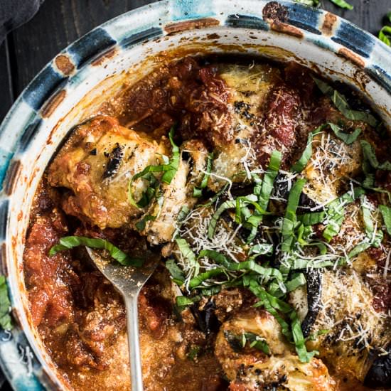 The Best Easy Eggplant Involtini