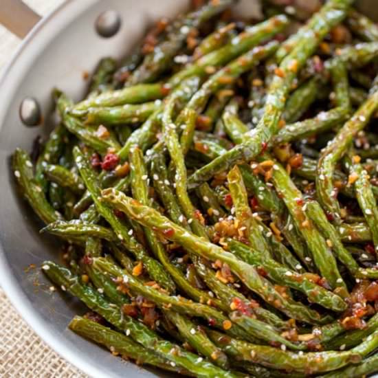 Spicy Chinese Sichuan Green Beans