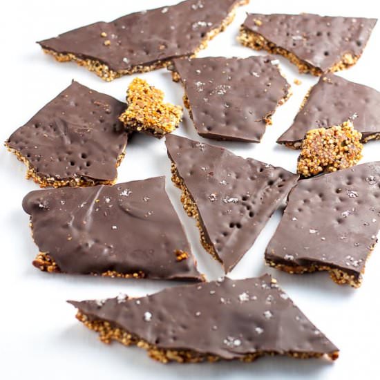 Healthy Quinoa Chocolate Bark