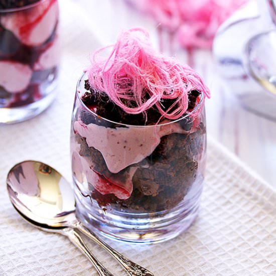 Choc Brownie & Raspberry Cheesecake