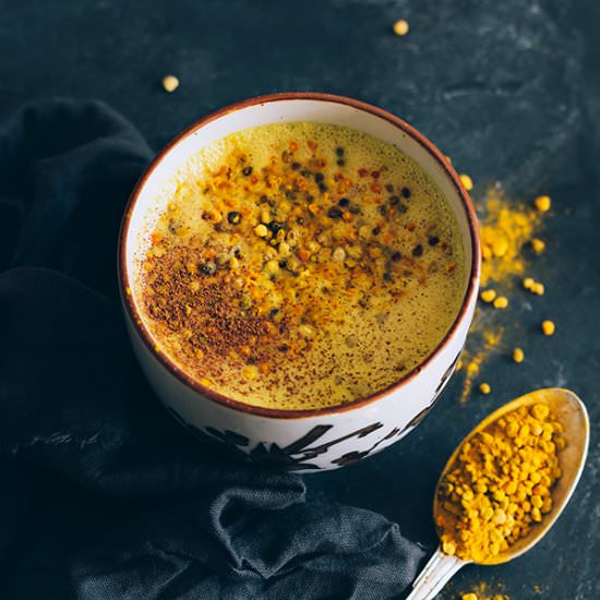 Protein-Packed Vegan Turmeric Latte