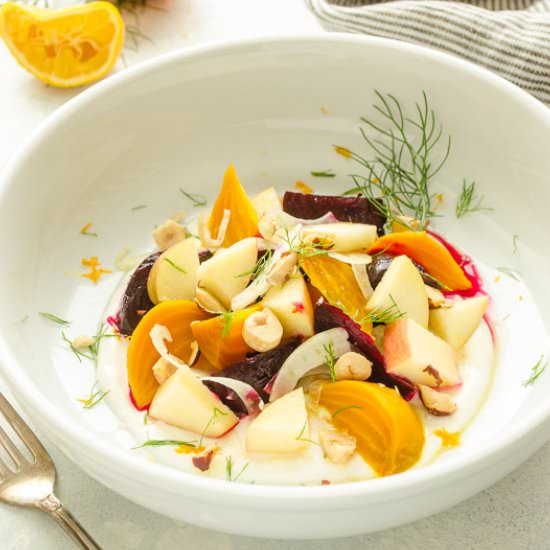 Beet & Apple Salad w/ Citrus Yogurt