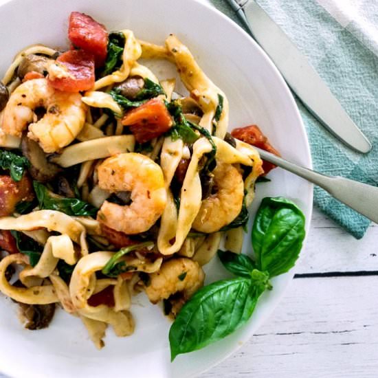 Shrimp Stir Fry Italian Style