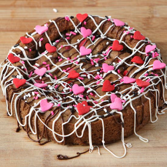 Chocolate Chip Cookie Cake For Two