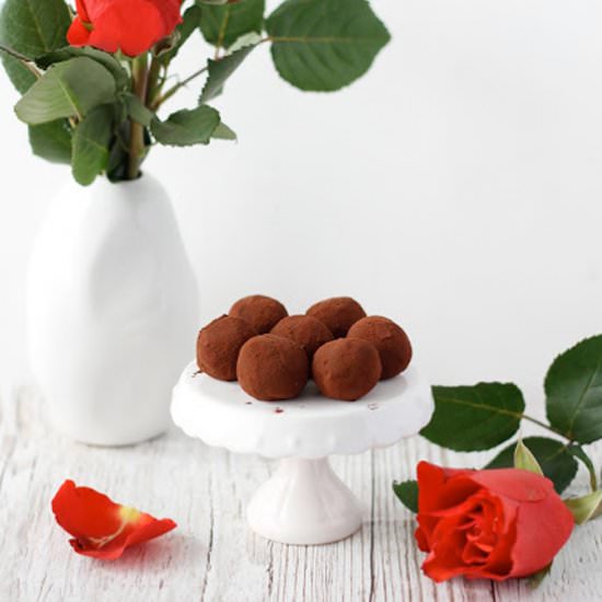 Chocolate prune truffles