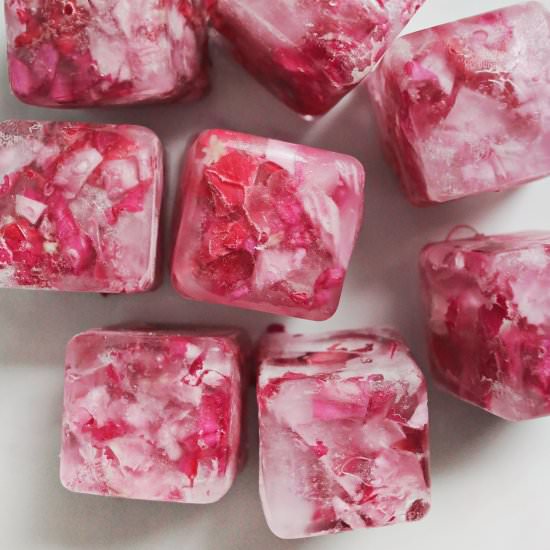 Floral Ice Cubes