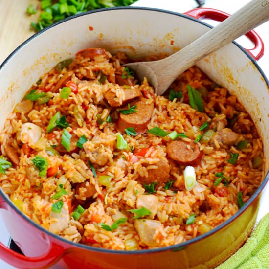 Chicken & sausage jambalaya