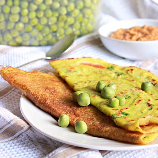 Green Peas Dosa/Crepes