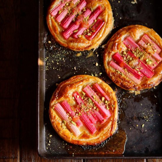 Rhubarb & Ginger Tartlets