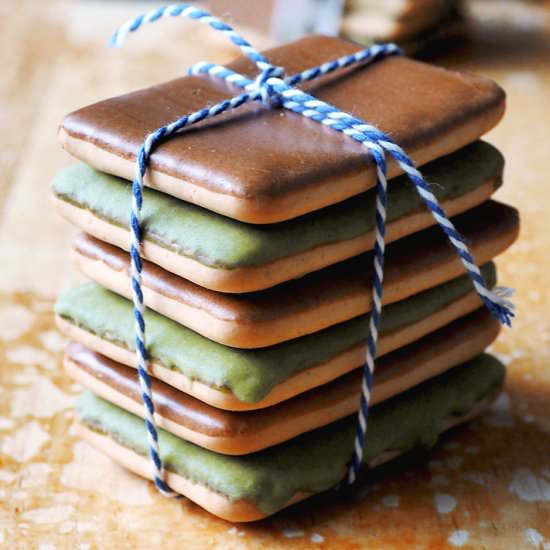 No-bake Green Tea Biscuits