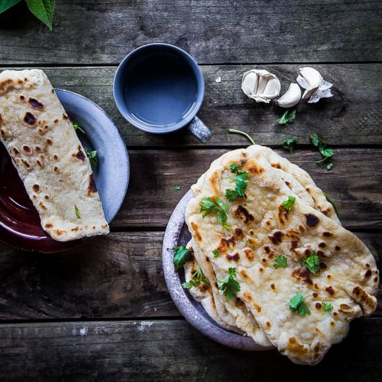 Homemade Garlic Naan