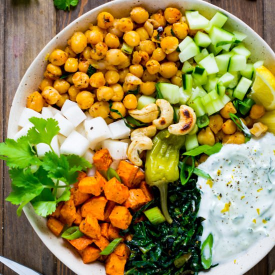 Chickpeas and Sweet Potato Salad
