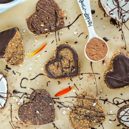 Chocolaty Oat-Banana Cookies