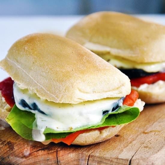 Grilled Eggplant Sandwich