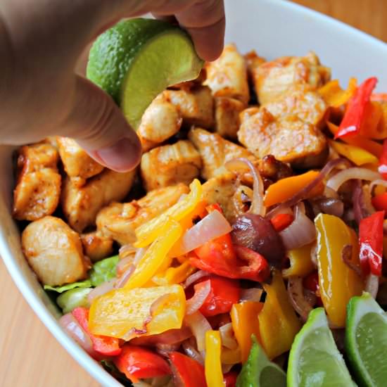 Chicken Fajita Salad