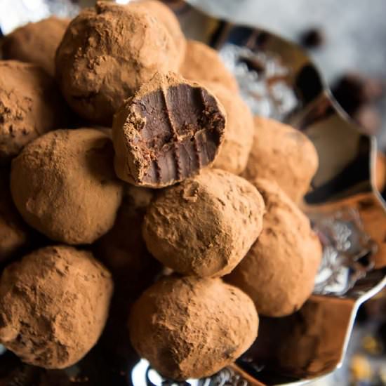 Dark Chocolate Lady Grey Truffles