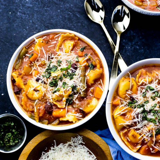 Tortellini Minestrone Soup