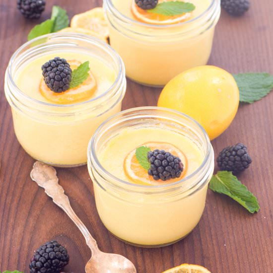 Meyer Lemon Pot de Creme