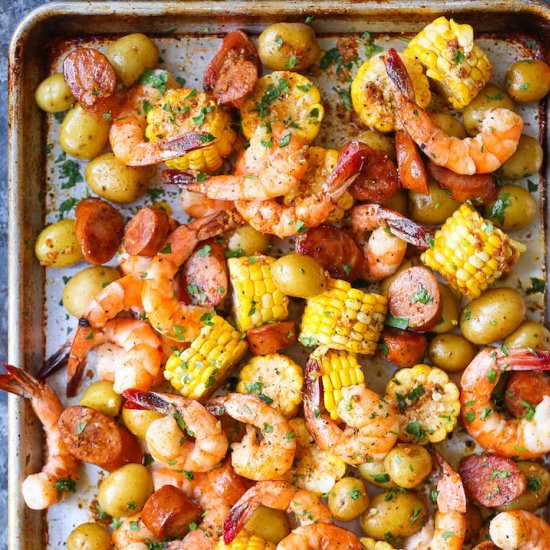 Sheet Pan Shrimp Boil