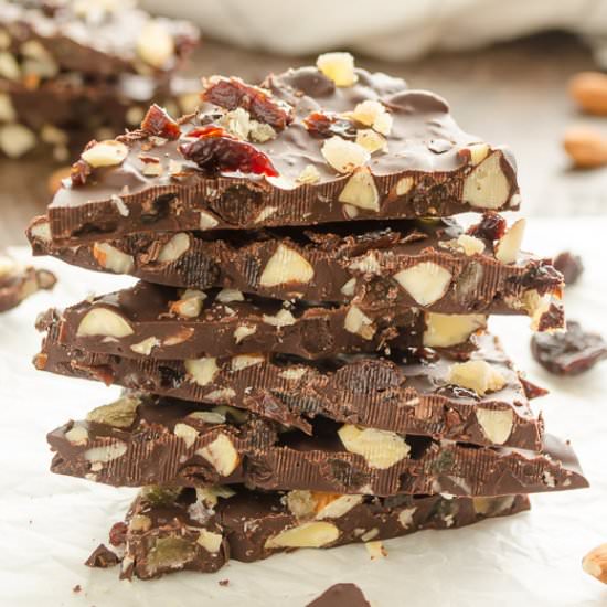 Salted Chocolate Bark w/Almonds