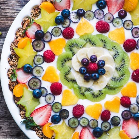 Vegan Fruit & Yogurt Breakfast Tart