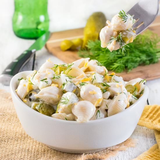 Dill Pickle Pasta Salad
