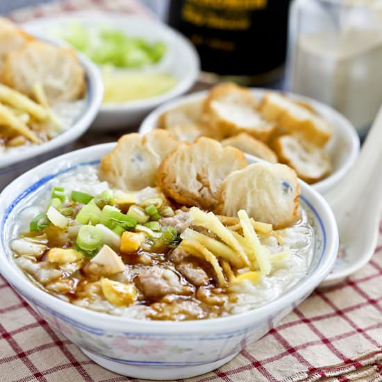 Minced Pork and Salted Egg Congee